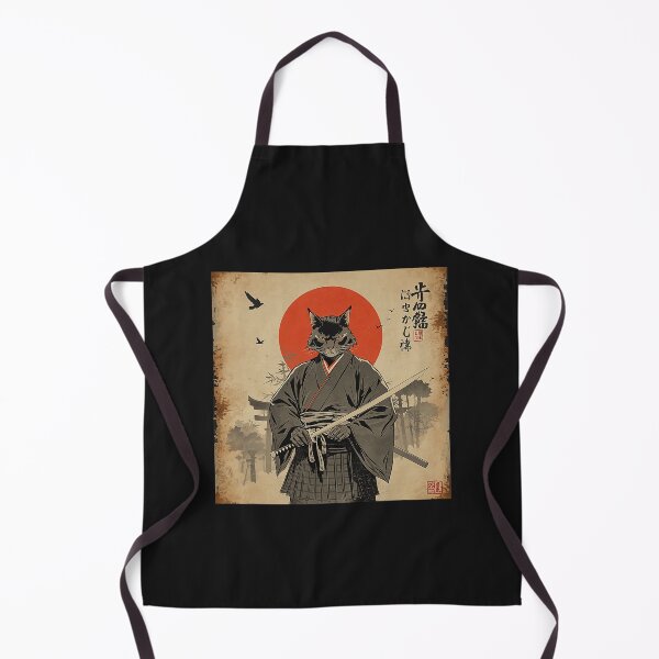 Item preview, Samurai Cat Japanese Art designed and sold by Littermin.