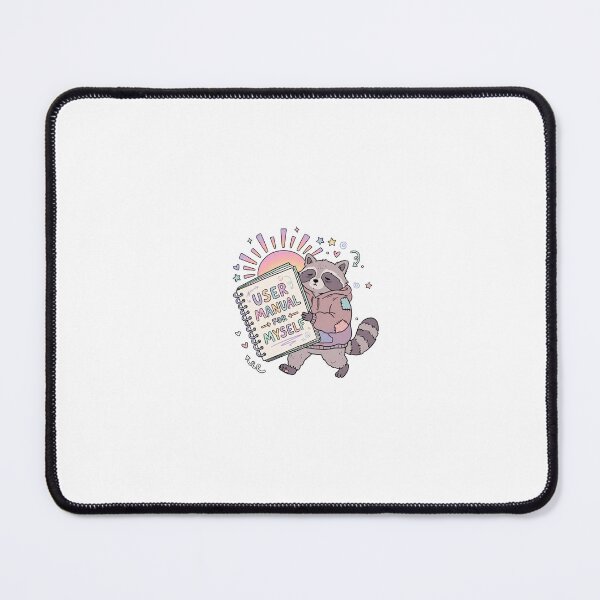 Item preview, User Manual For Myself — Raccoon Neurodivergent Self Discovery Art designed and sold by lenalenspod.