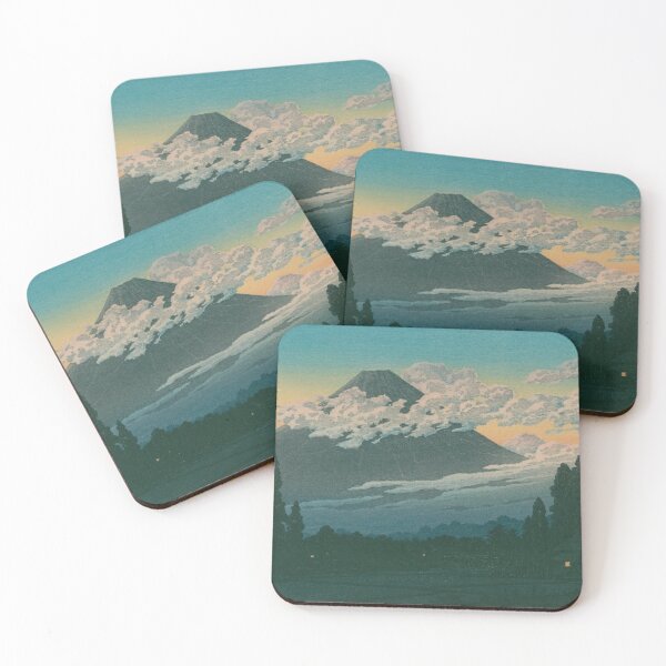 Item preview, Mount Fuji in Twilight Clouds: Vintage Woodblock Style designed and sold by vekotpu.
