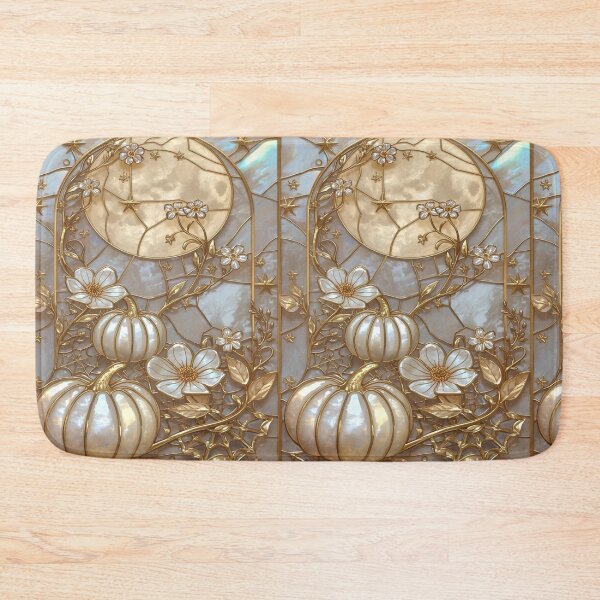 Item preview, Pearl Pumpkins Moon Stained Glass Style designed and sold by BriSher.