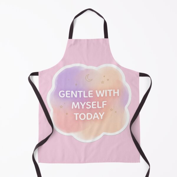 Item preview, Gentle With Myself Today – self love aesthetic Typography Design designed and sold by CosmicQuietLab.