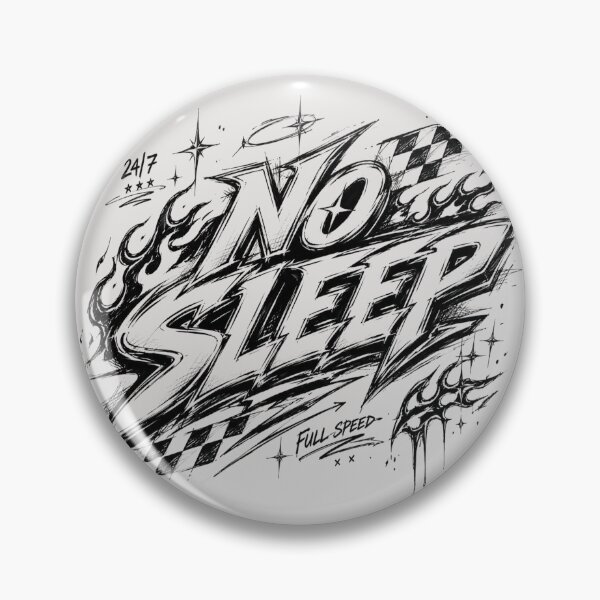 Item preview, NO SLEEP Racing Graffiti Typography | Chaotic Y2K Streetwear Art designed and sold by J&J's Creation.
