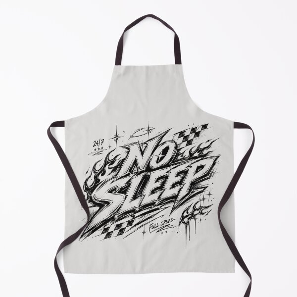 Item preview, NO SLEEP Racing Graffiti Typography | Chaotic Y2K Streetwear Art designed and sold by J&J's Creation.