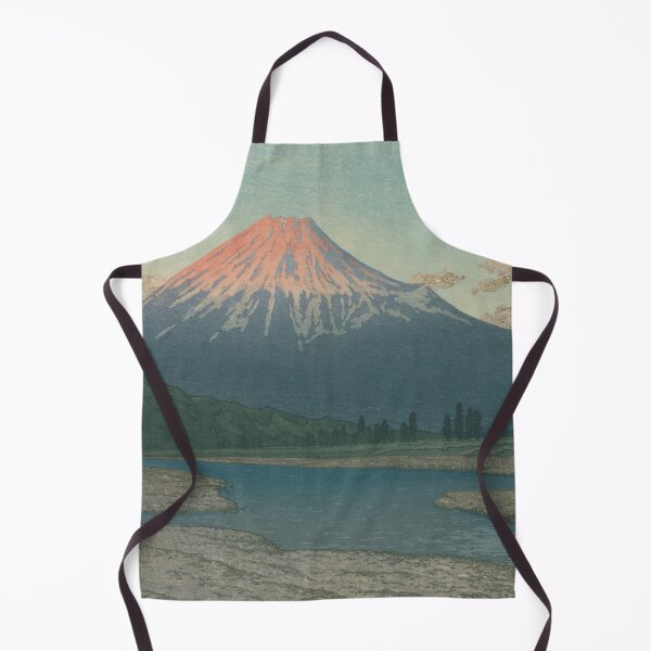 Item preview, Majestic Red Fuji Over River: Vintage Japanese Woodblock Style designed and sold by vekotpu.