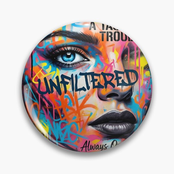 Item preview, UNFILTERED Taste of Trouble Graffiti Baddie Pop Art designed and sold by P2P-paotopao.