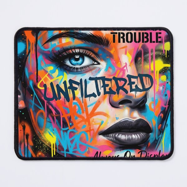 Item preview, UNFILTERED Taste of Trouble Graffiti Baddie Pop Art designed and sold by P2P-paotopao.