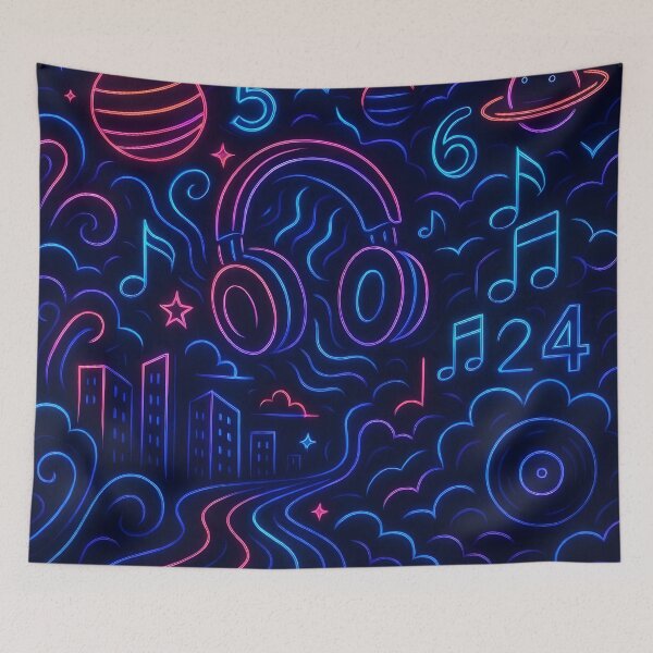 Item preview, Neon music designed and sold by Karma&Tao.