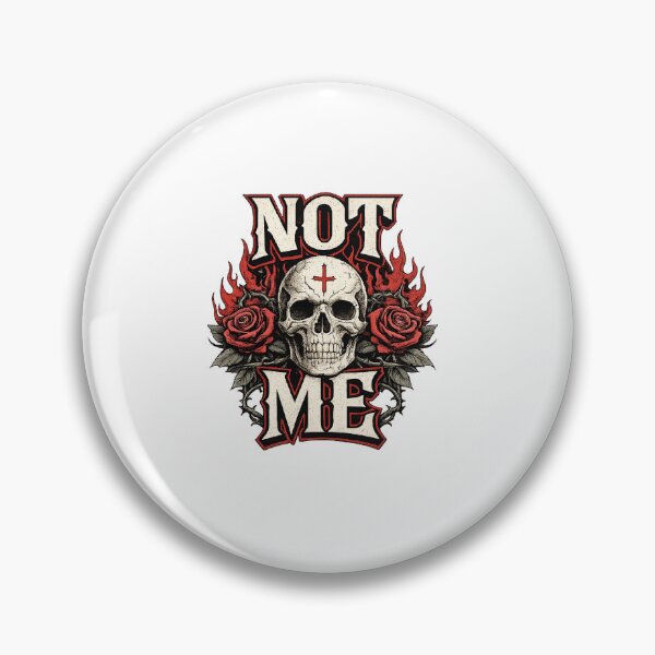 Item preview, NOT ME Gothic Streetwear Skull Design designed and sold by Madebyyash.