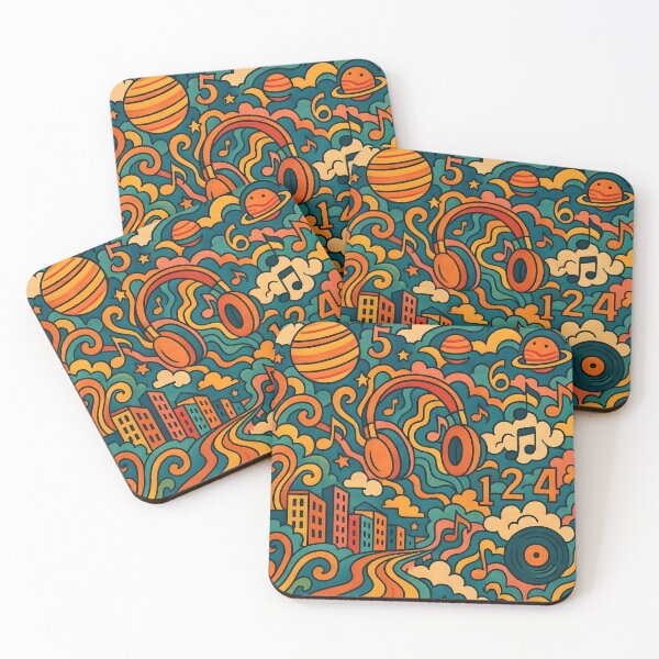Item preview, Retro music print designed and sold by Karma&Tao.