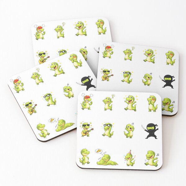 Item preview, Cute Brontosaurus Dinosaur Sticker Pack Emojis designed and sold by RamyGallery.