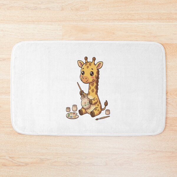 Item preview, Cute Giraffe Painting Pottery Art designed and sold by Ella_Sketch.
