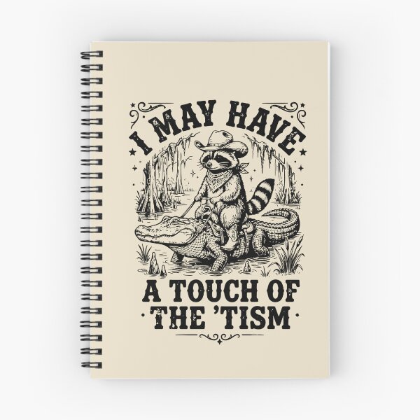 Item preview, I May Have A Touch Of The Tism Cowboy Raccoon designed and sold by dudelinart.