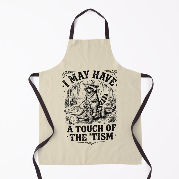 Item preview, I May Have A Touch Of The Tism Cowboy Raccoon designed and sold by dudelinart.