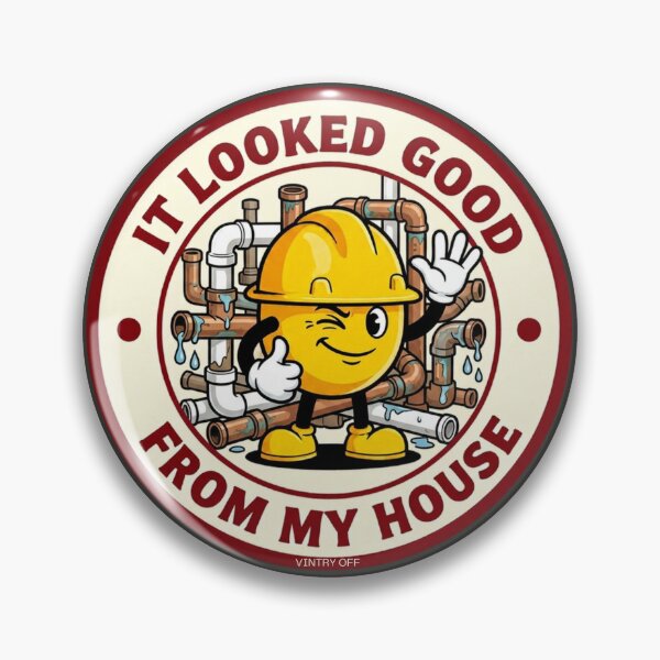 Item preview, Funny Plumber Construction Hard Hat Graphic designed and sold by VintryOff.