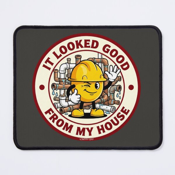 Item preview, Funny Plumber Construction Hard Hat Graphic designed and sold by VintryOff.