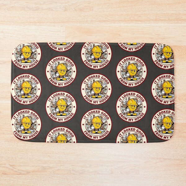 Item preview, Funny Plumber Construction Hard Hat Graphic designed and sold by VintryOff.