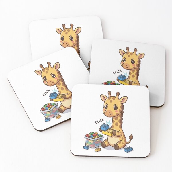 Item preview, Cute Giraffe Playing With Blocks designed and sold by Ella_Sketch.
