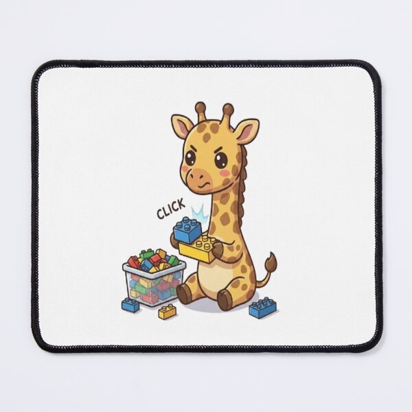 Item preview, Cute Giraffe Playing With Blocks designed and sold by Ella_Sketch.