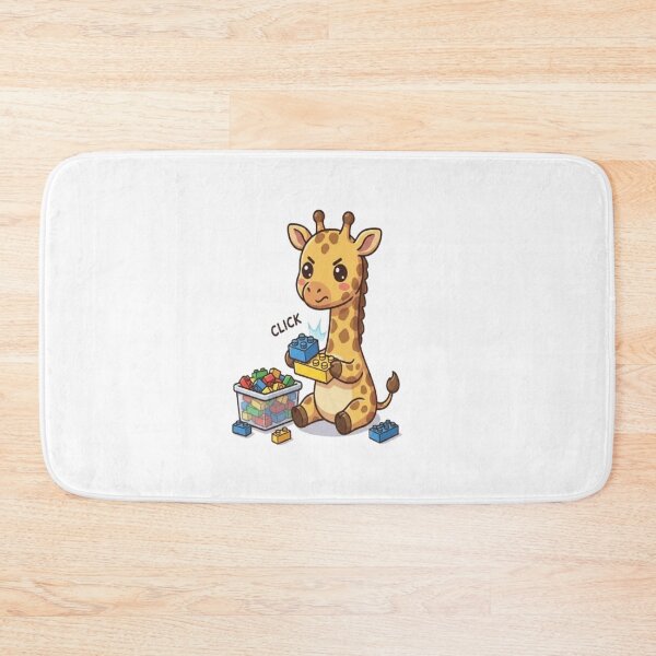 Item preview, Cute Giraffe Playing With Blocks designed and sold by Ella_Sketch.