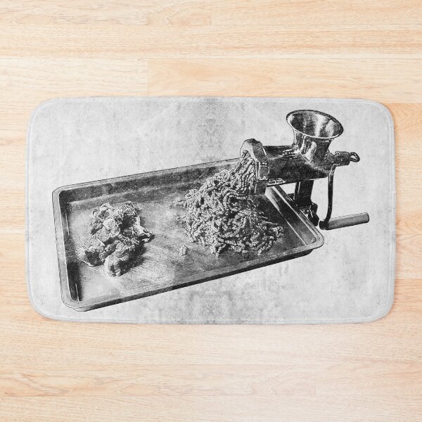 Item preview, Manual Meat Grinder In Use Dark Food Process Art designed and sold by Ghoul Enterprises.