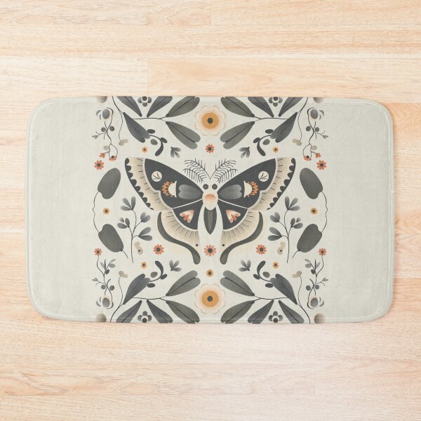Item preview, Scandinavian Folk Art, Luna Moth With Flowers designed and sold by xiao xuans.