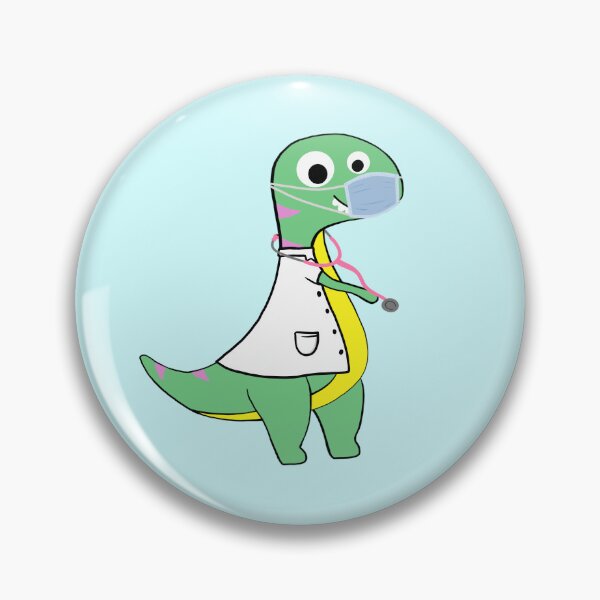 Item preview, Cute Dino Doctor Gift for Pediatric Clinics | Pediatric Dinosaur Design for Doctors, Nurses & Healthcare Heroes designed and sold by karolaart.