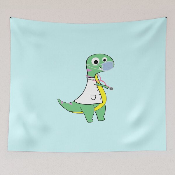 Item preview, Cute Dino Doctor Gift for Pediatric Clinics | Pediatric Dinosaur Design for Doctors, Nurses & Healthcare Heroes designed and sold by karolaart.