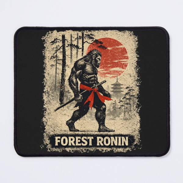 Item preview, Forest Ronin Bigfoot Samurai Vintage Japanese Warrior designed and sold by Littermin.