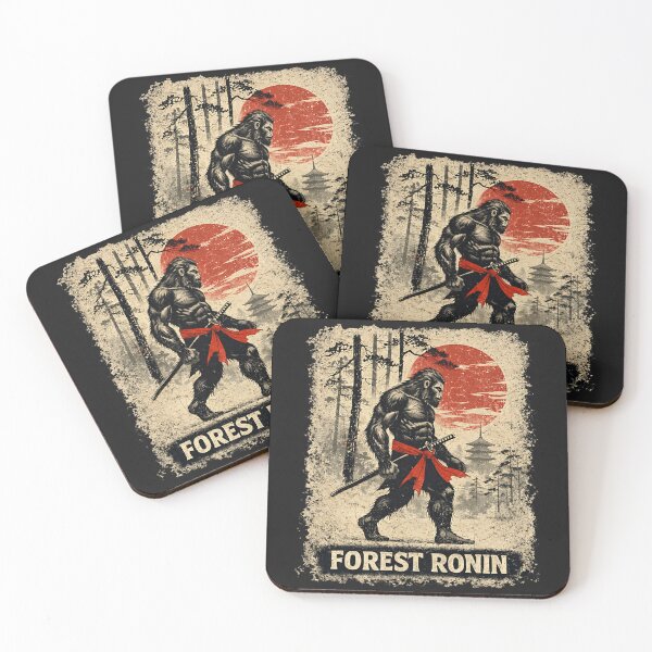 Item preview, Forest Ronin Bigfoot Samurai Vintage Japanese Warrior designed and sold by Littermin.