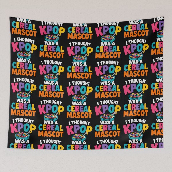 Item preview, I Thought Kpop Was A Cereal Mascot Funny Quote designed and sold by TeeTimeTreasure.