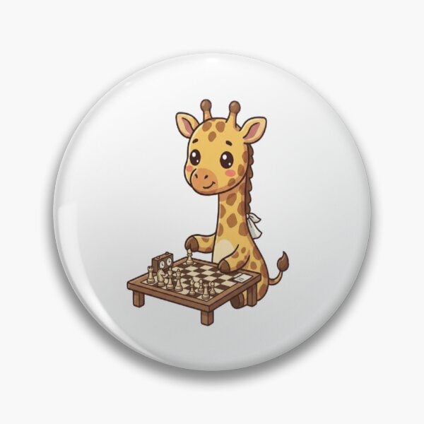 Item preview, Cute Giraffe Playing Chess Game designed and sold by Ella_Sketch.