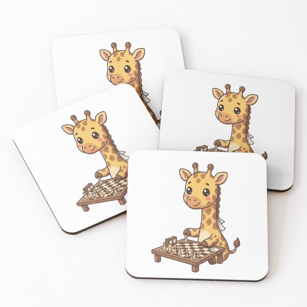 Item preview, Cute Giraffe Playing Chess Game designed and sold by Ella_Sketch.