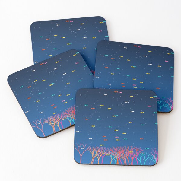 Item preview, African Coral Reef Ocean Fish Teal Colorful Pattern Art  designed and sold by AfricanArtHub.