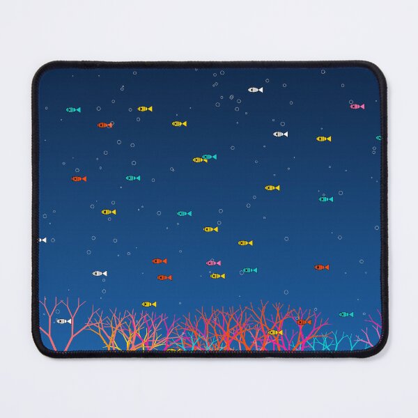 Item preview, African Coral Reef Ocean Fish Teal Colorful Pattern Art  designed and sold by AfricanArtHub.