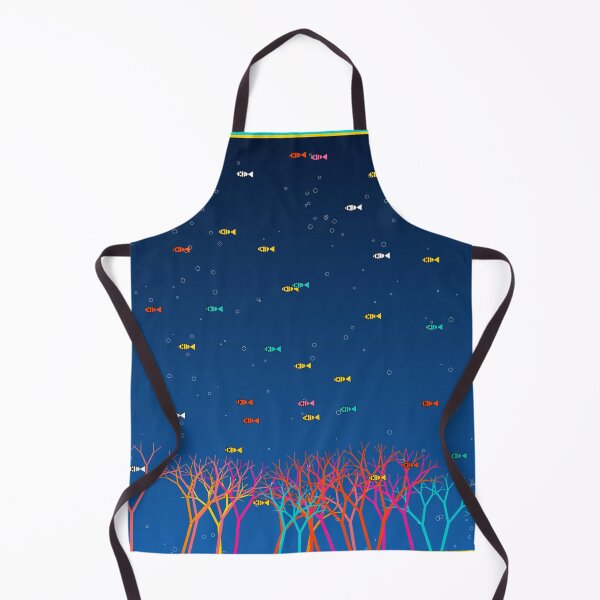 Item preview, African Coral Reef Ocean Fish Teal Colorful Pattern Art designed and sold by AfricanArtHub.