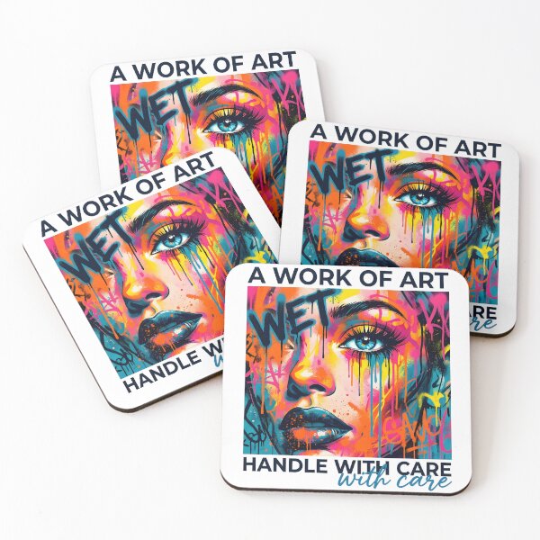 Item preview, Wet Paint Masterpiece Handle With Care Pop Art designed and sold by P2P-paotopao.
