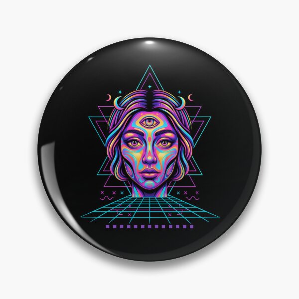 Item preview, trippy festival hippie rave techno vision designed and sold by LuminOrb.