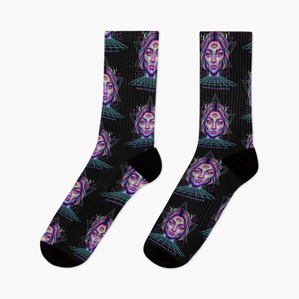 Item preview, trippy festival hippie rave techno vision designed and sold by LuminOrb.