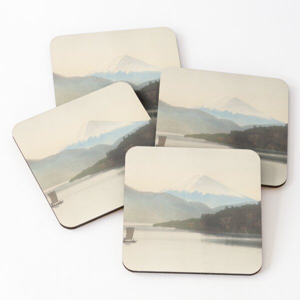 Item preview, Serene Mount Fuji and Sailboat in the Mist: Vintage Style designed and sold by vekotpu.
