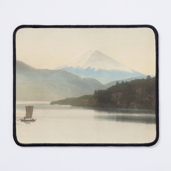 Item preview, Serene Mount Fuji and Sailboat in the Mist: Vintage Style designed and sold by vekotpu.