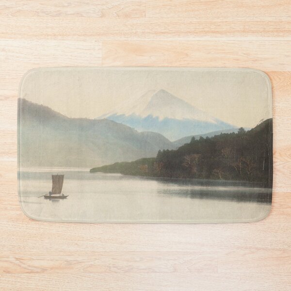 Item preview, Serene Mount Fuji and Sailboat in the Mist: Vintage Style designed and sold by vekotpu.