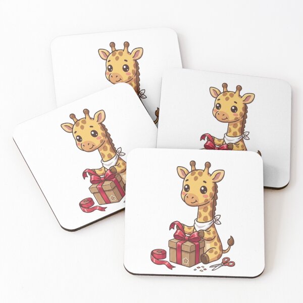 Item preview, Cute Giraffe Wrapping Birthday Gift designed and sold by Ella_Sketch.