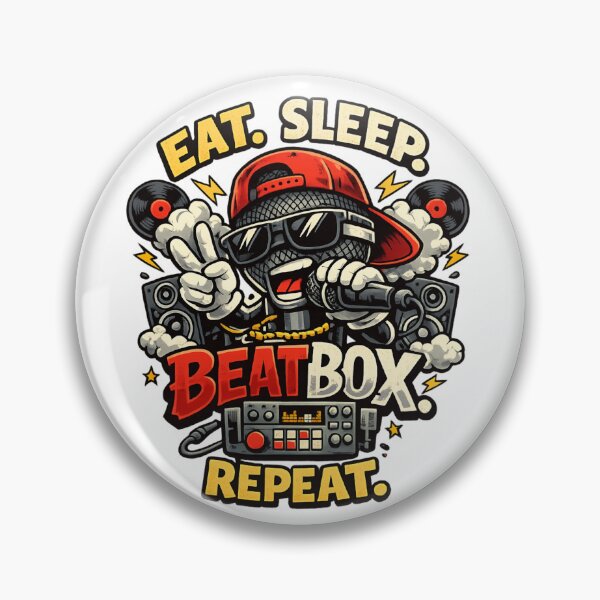 Item preview, Eat Sleep Beatbox Repeat – Funny Beatboxer Music designed and sold by SidTastic .