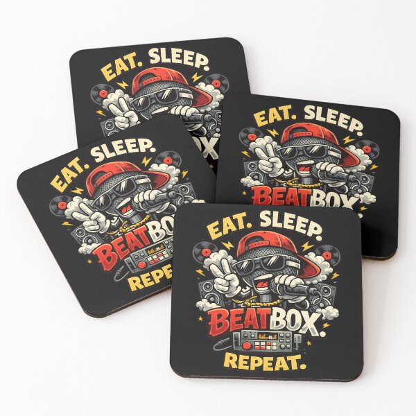 Item preview, Eat Sleep Beatbox Repeat – Funny Beatboxer Music designed and sold by SidTastic .