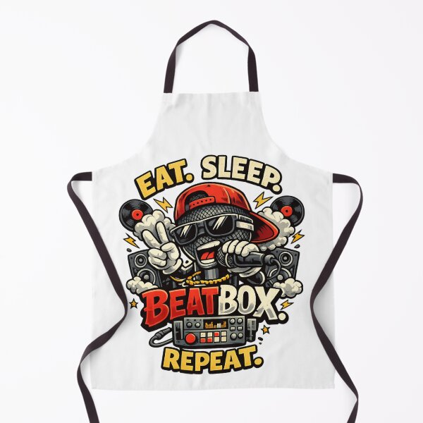 Item preview, Eat Sleep Beatbox Repeat – Funny Beatboxer Music designed and sold by SidTastic .