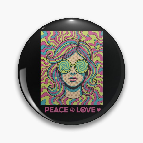 Item preview, Peace Love Hippie Music Trippy Tie Dye Rave designed and sold by LuminOrb.