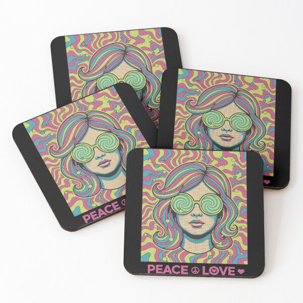 Item preview, Peace Love Hippie Music Trippy Tie Dye Rave designed and sold by LuminOrb.