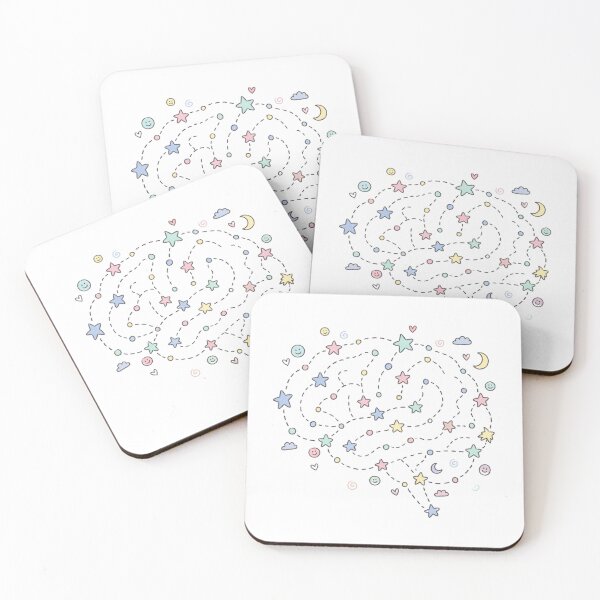 Item preview, Starry Brain — Pastel Dreamy Mind Doodle Art designed and sold by lenalenspod.