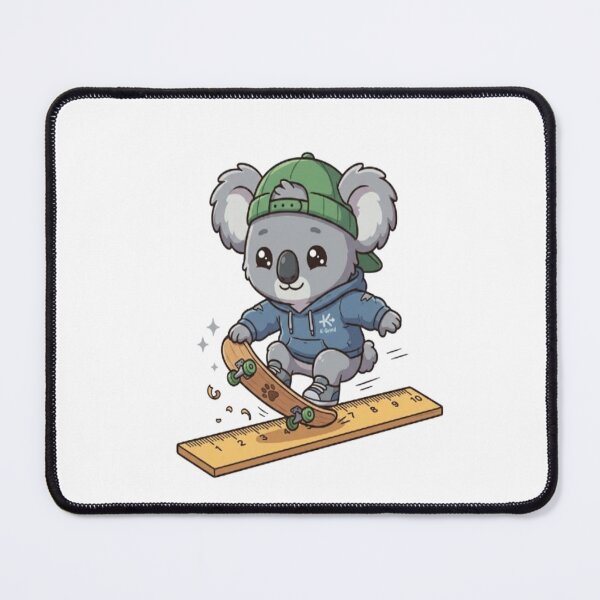 Item preview, Cute Koala Skateboarder Doing Tricks designed and sold by Ella_Sketch.