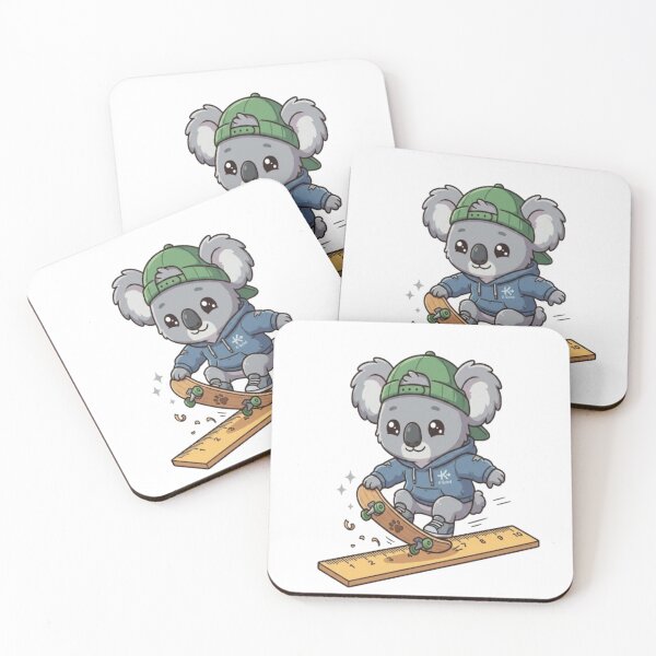 Item preview, Cute Koala Skateboarder Doing Tricks designed and sold by Ella_Sketch.